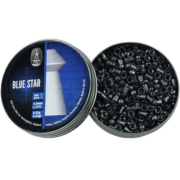 Пули свинцовые BSA Blue Star 0,52 г 450 шт - изображение 2