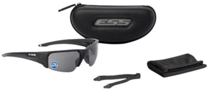 Окуляри захисні балістичні ESS Crowbar Black Mirrored Polarized EE9019-03 (9006) (2000980449699) - зображення 1