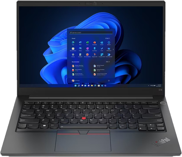 Laptop Lenovo ThinkPad E14 Gen 4 (21E300F7PB) Black - obraz 1