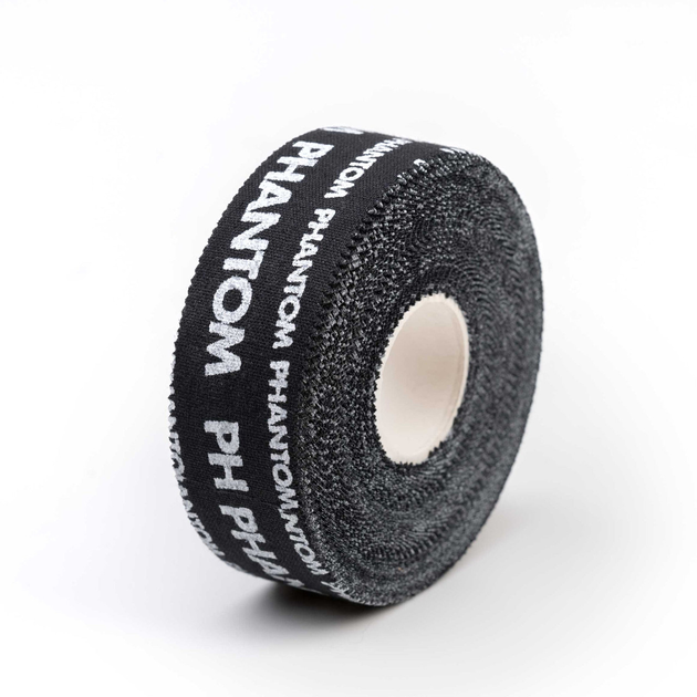 Тейп спортивний преміальний для єдиноборств і фітнесу Phantom Sport Tape Black (2,5cmx13,7m) (OPT-3901) - зображення 1