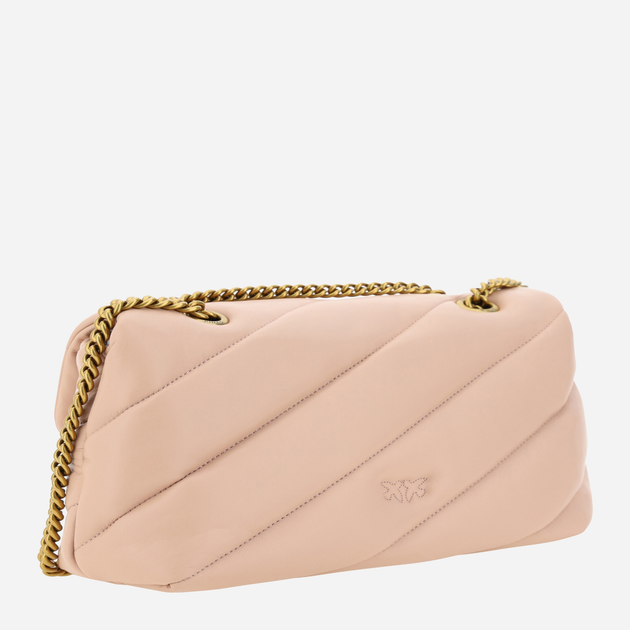 Сумка крос-боді жіноча шкіряна Pinko Love Classic Shoulder Bag 100038A0F2 Пудрова (8055209839953) - зображення 3