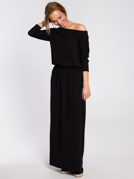 Sukienka tunika damska Made Of Emotion M435 2XL/3XL Czarna (5903068440984) - obraz 3