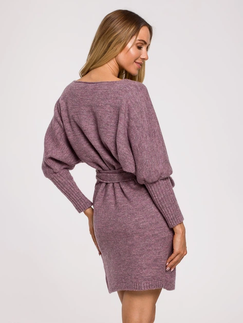 Sukienka sweterkowa damska Made Of Emotion M631 S/M Liliowa (5903887632638) - obraz 2