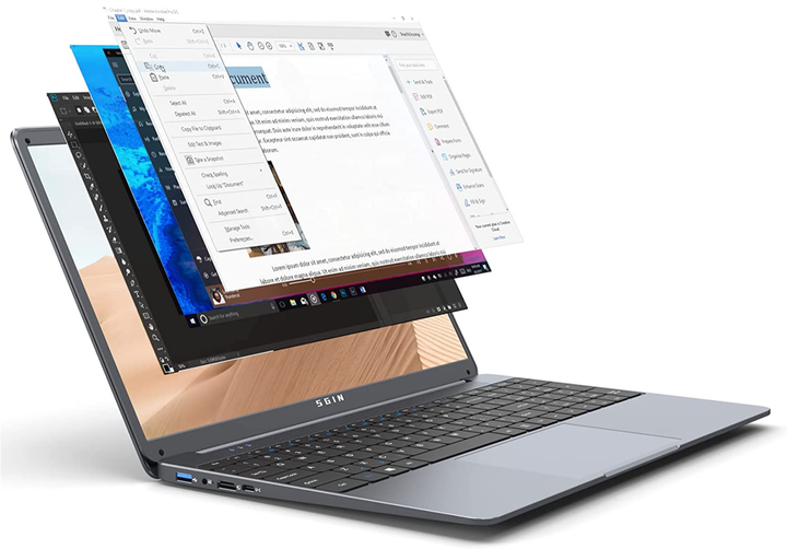 Ноутбук 15.6" Sgin X15 Intel Celeron N4500 RAM 12GB SSD 512GB Windows 11 (UKR) Б/В - зображення 3