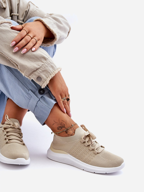 Sneakersy damskie Nikilla 40 Beżowe (5905677458282) - obraz 3