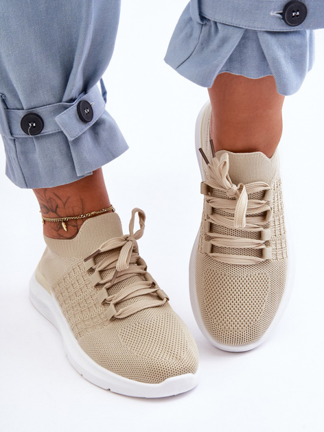 Sneakersy damskie Nikilla 41 Beżowe (5905677458299) - obraz 5