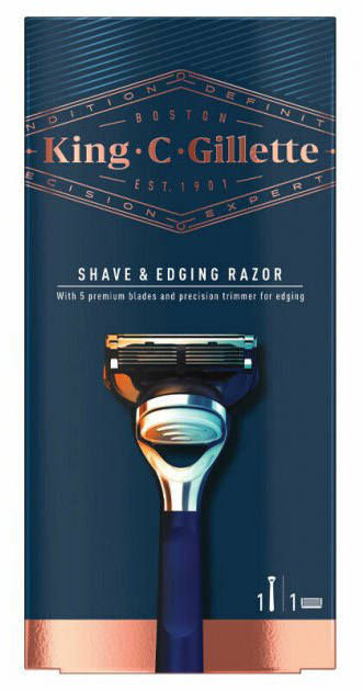 Golarka ręczna z wymiennym Gillette King Shaver & Shape Machine (7702018545261) - obraz 1