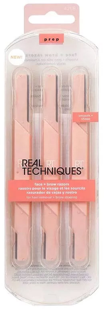 Z wymiennym wkładem Real Techniques Face and Brow Razors 3 pcs (979625042689) - obraz 1