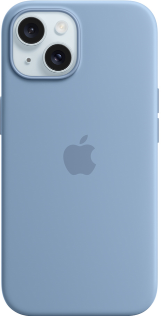 Панель Apple MagSafe Silicone Case для Apple iPhone 15 Winter Blue (MT0Y3) - зображення 1