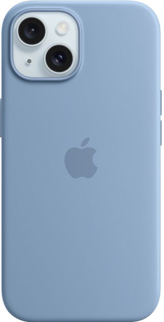 Панель Apple MagSafe Silicone Case для Apple iPhone 15 Winter Blue (MT0Y3) - зображення 1