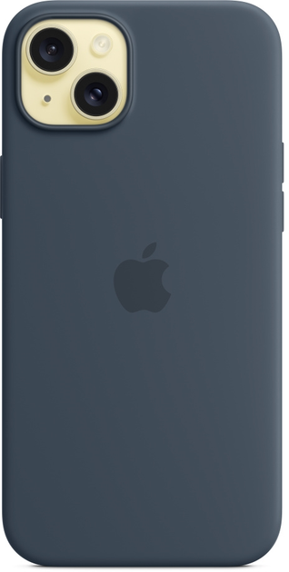 Панель Apple MagSafe Silicone Case для Apple iPhone 15 Plus Storm Blue (MT123) - зображення 3