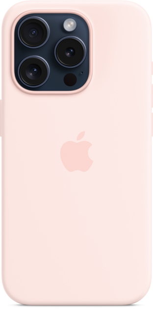 Панель Apple MagSafe Silicone Case для Apple iPhone 15 Pro Light Pink (MT1F3) - зображення 3