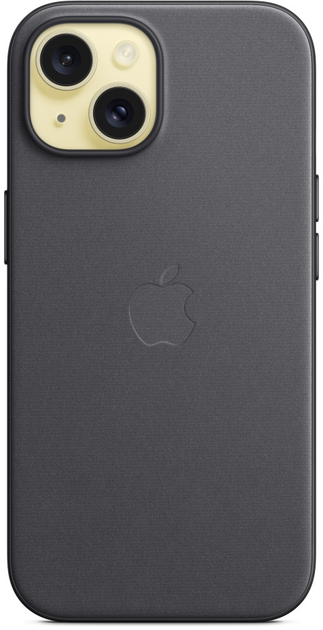 Etui Apple MagSafe FineWoven Case do Apple iPhone 15 Black (MT393) - obraz 3