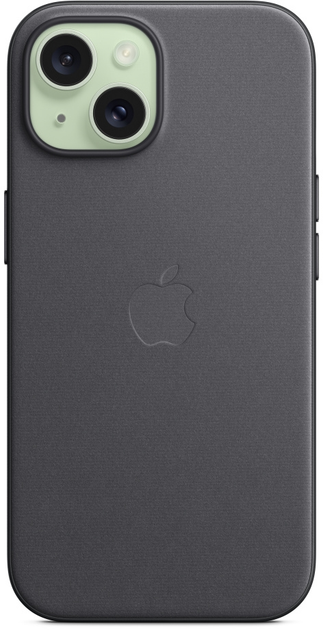 Etui Apple MagSafe FineWoven Case do Apple iPhone 15 Black (MT393) - obraz 4