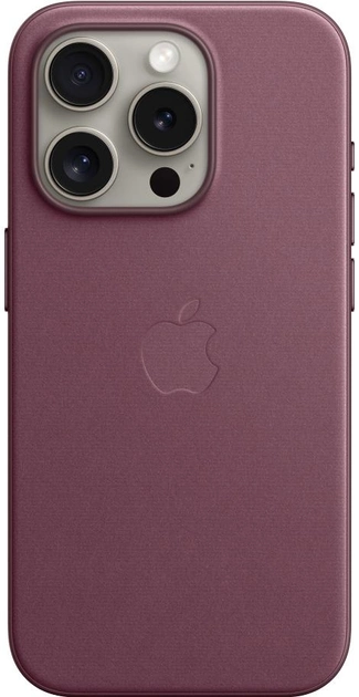 Панель Apple MagSafe FineWoven Case для Apple iPhone 15 Pro Mulberry (MT4L3) - зображення 1
