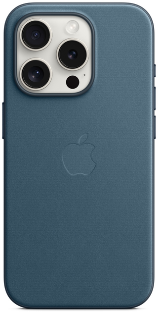 Панель Apple MagSafe FineWoven Case для Apple iPhone 15 Pro Pacific Blue (MT4Q3) - зображення 3