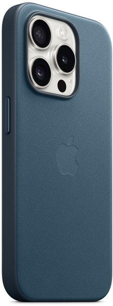 Панель Apple MagSafe FineWoven Case для Apple iPhone 15 Pro Pacific Blue (MT4Q3) - зображення 5