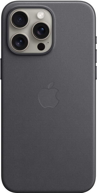 Панель Apple MagSafe FineWoven Case для Apple iPhone 15 Pro Max Black (MT4V3) - зображення 1