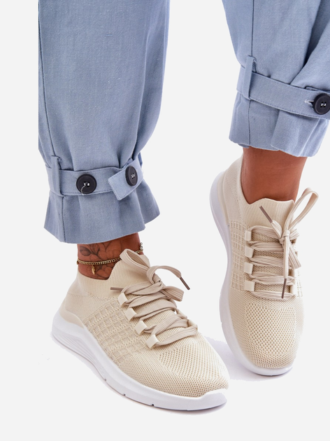Sneakersy damskie Nikilla 36 Jasnobeżowe (5905677458121) - obraz 3