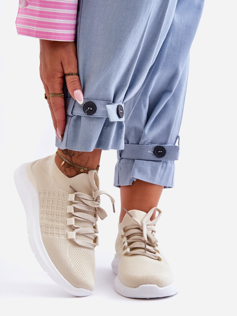 Sneakersy damskie Nikilla 41 Jasnobeżowe (5905677458176) - obraz 5