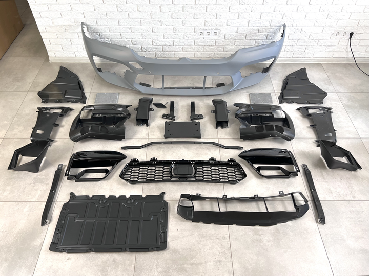 Передний бампер M5 F90 стиль BMW 5 Series G30 G31 LCI 2020- KINDLE для BMW 5 series G30 2017-2023 (8168) - изображение 2