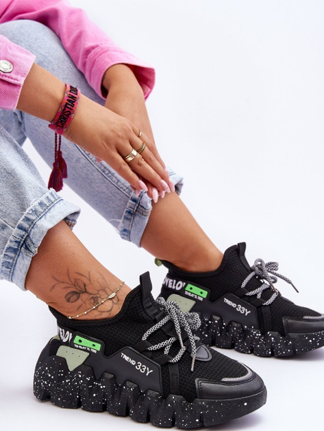 Sneakersy damskie Evolution 36 Czarne (5905677436631) - obraz 6