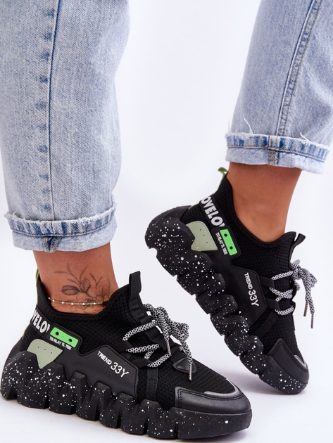Sneakersy damskie Evolution 40 Czarne (5905677436679) - obraz 3