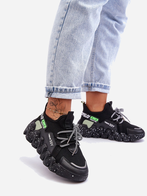Sneakersy damskie Evolution 40 Czarne (5905677436679) - obraz 7