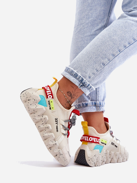 Sneakersy damskie Evolution 41 Beżowe (5905677436624) - obraz 7