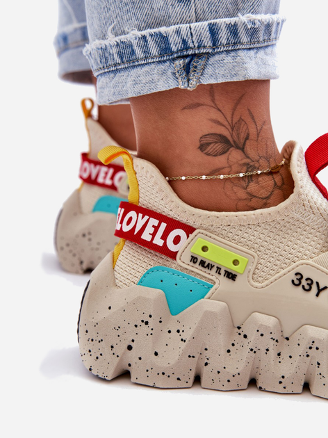 Sneakersy damskie Evolution 41 Beżowe (5905677436624) - obraz 8