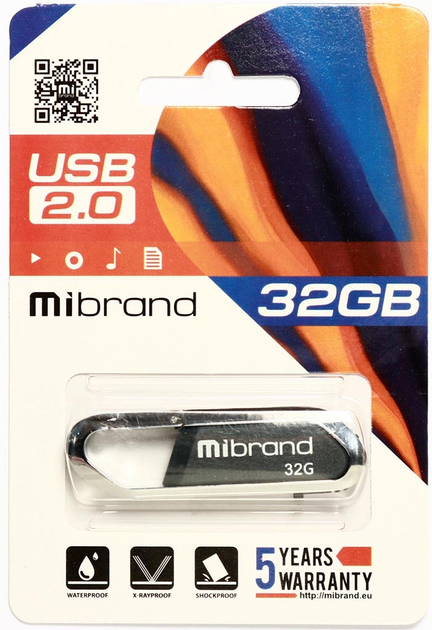 USB Флешка на 32 Гб | Mibrand USB2.0 Aligator Grey MI2.0/AL32U7G – фото ...