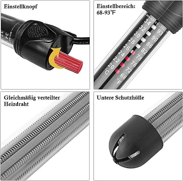 Нагреватель для аквариума FEDOUR hp-608 300w на 100-220 л - Фото 5 Нагреватель для аквариума FEDOUR hp-608 300w на 100-220 л - изображение 5