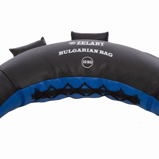 Мешок Болгарский тренировочный Zelart Bulgarian Bag FI-5024-12 12кг черный-синий - изображение 3