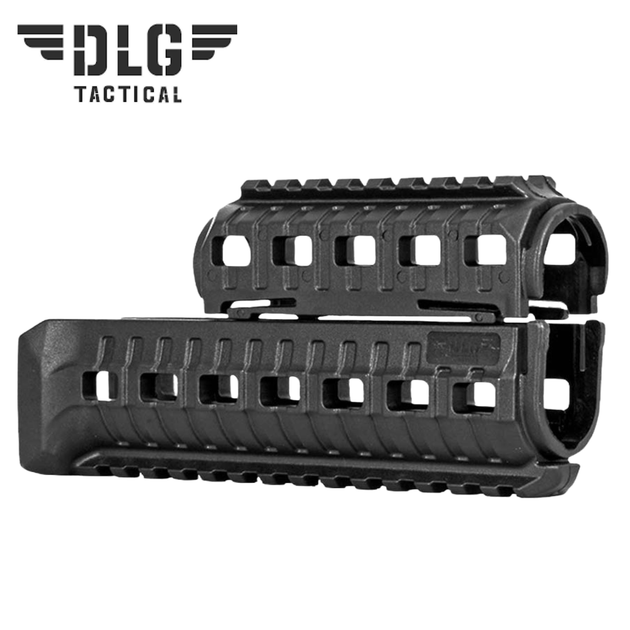 Цевье на АК 47/74 DLG Tactical 099 полимерное 2 планки Пикатинни Picatinny с креплением M-Lok - изображение 1