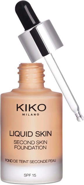 Тональна основа для обличчя Kiko Milano Liquid Second Skin Foundation Neutral 40 30 мл (8025272629690) - зображення 1