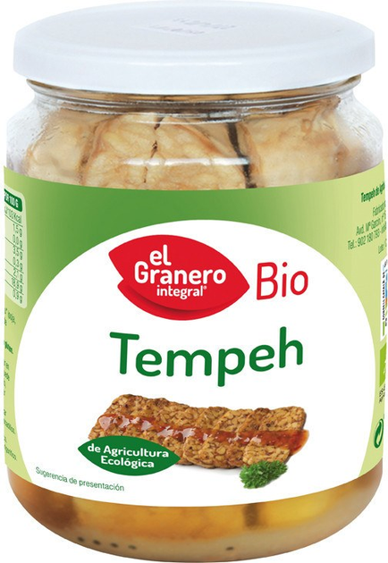 Suplement diety El Granero Tempeh En Conserva Bote Bio 310 g (8422584048223) - obraz 1