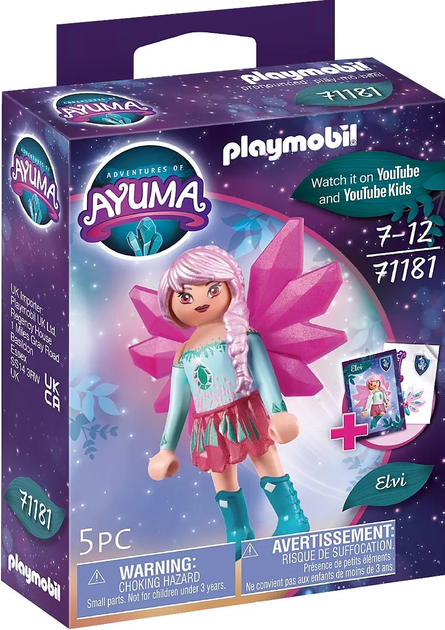 Фігурка Playmobil Ayuma Crystal Fairy Elvi (4008789711816) - зображення 1