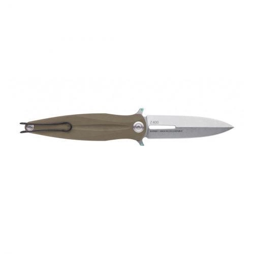 Нож складной ANV Knives Z400 Liner lock, G10, Plain Edge ANVZ400-006 Оливковый (2000980604678) - изображение 2