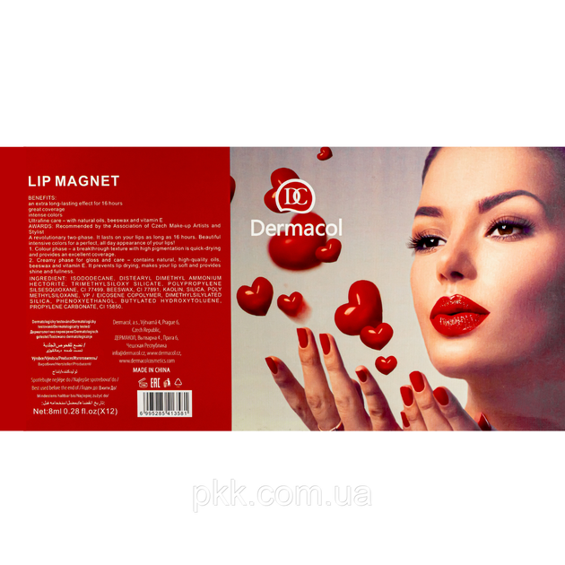 Набор жидких помад для губ Lip Magnet 12 шт Dermacol (kos0001283) - изображение 4