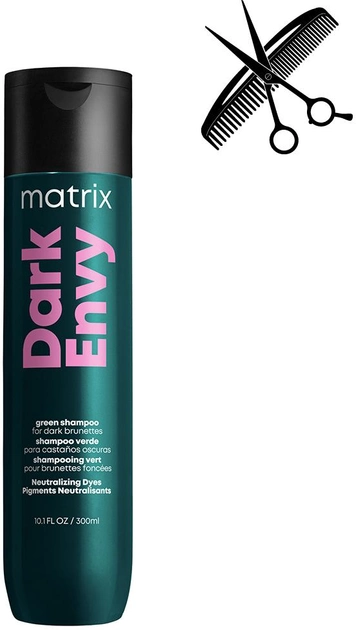 Акція на Професійний шампунь Matrix Total Results Dark Envy для нейтралізації червоних відтінків темних тонів волосся 300 мл від Rozetka