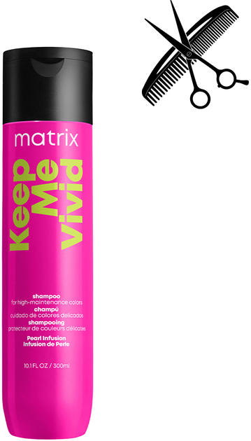 Акція на Професійний шампунь Matrix Total Results Keep Me Vivid для яскравих відтінків фарбованого волосся 300 мл від Rozetka
