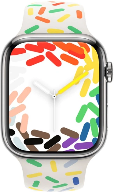 Pasek Apple Sport Band do Apple Watch 45mm M/L Pride Edition (MUQ43) - obraz 3