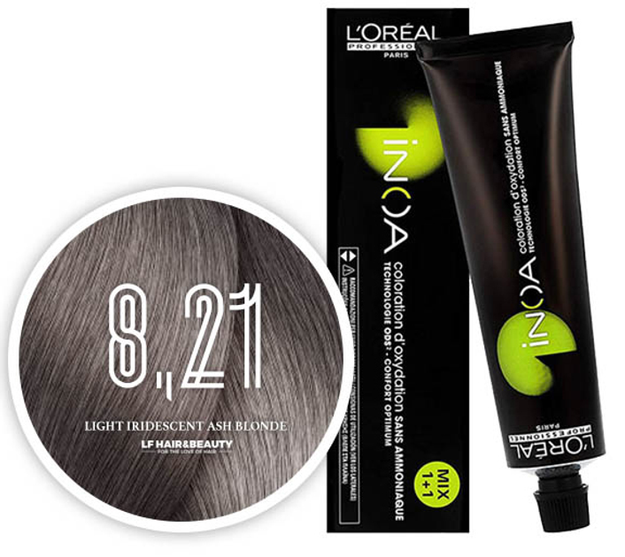 Farba do włosów L’Oreal Professionnel Paris Inoa Color 8.21 60 g (3474636383085) - obraz 1