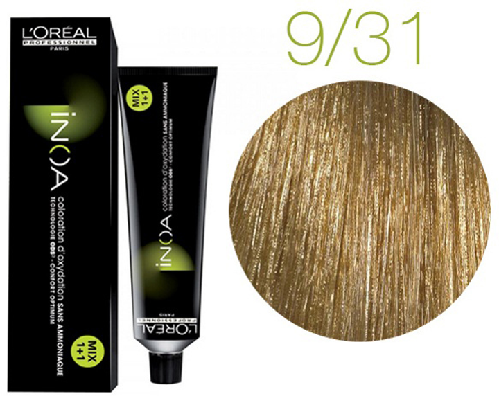 Farba do włosów L’Oreal Professionnel Paris Inoa Color 9.31 60 g (3474630447752) - obraz 2