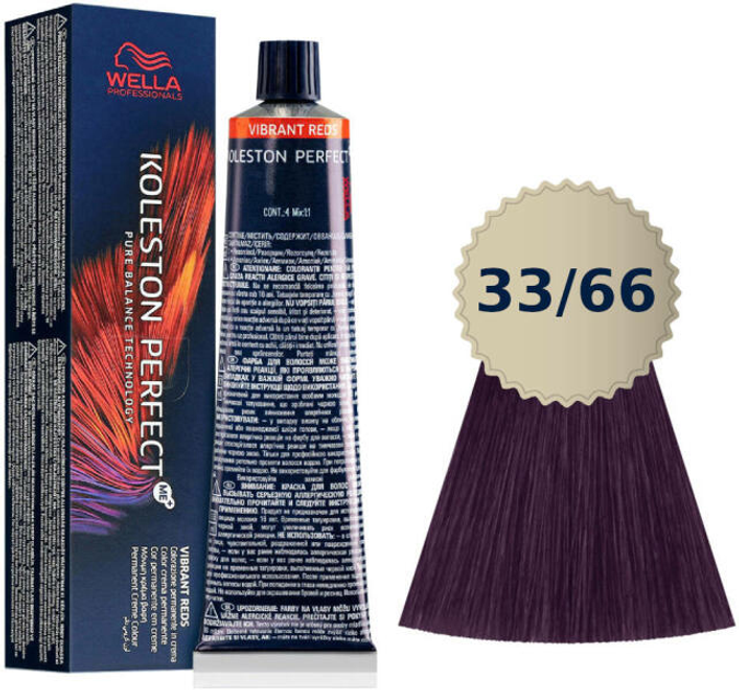 Farba do włosów Wella Professionals Koleston Perfect Me+ Vibrant Reds 33/66 60 ml (8005610666969) - obraz 2