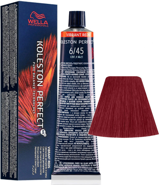 Фарба для волосся Wella Professionals Koleston Perfect Me+ Vibrant Reds 6/45 60 мл (8005610647388) - зображення 1