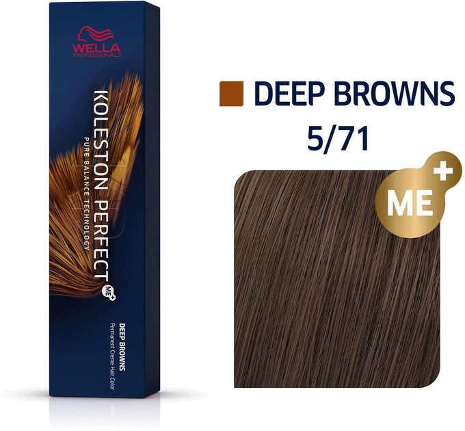 Farba do włosów Wella Professionals Koleston Perfect Me+ Deep Browns 5/71 60 ml (8005610652016) - obraz 2