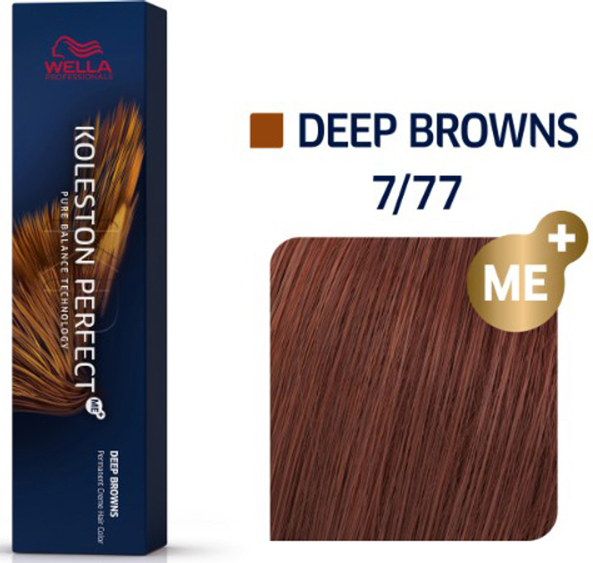 Фарба для волосся Wella Professionals Koleston Perfect Me+ Deep Browns 7/77 60 мл (8005610649146) - зображення 2