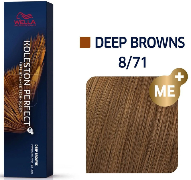 Farba do włosów Wella Professionals Koleston Perfect Me+ Deep Browns 8/71 60 ml (8005610627298) - obraz 2