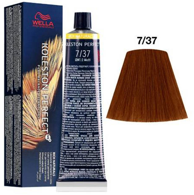 Фарба для волосся Wella Professionals Koleston Perfect Me+ Rich Naturals 7/37 60 мл (8005610626918) - зображення 2